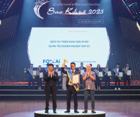 Dịch vụ triển khai SAP B1 của FoxAI đạt giải thưởng Sao Khuê 2025