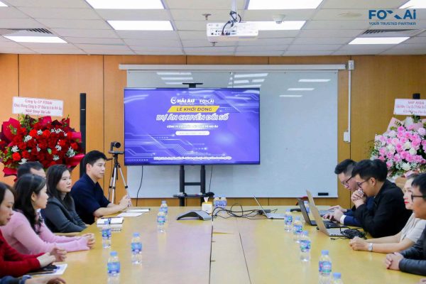 Dự án Chuyển đổi số chính thức kickoff tại trụ sở chính của Công ty Cổ phần Đầu tư Ô tô Hải Âu dưới sự có mặt của hai bên